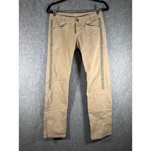 KUHL Kontra Hiking Pants Womens 4 Reg Khaki Tan Straight Leg Stretch Outdoor